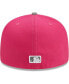 Фото #5 товара Men's Pink Los Angeles Dodgers Two-Tone Color Pack 59FIFTY Fitted Hat