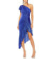 ფოტო #6 პროდუქტის Women's Ieena One Shoulder Flutter Sleeve High Low Dress