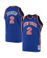 Men's Larry Johnson Blue New York Knicks Big and Tall Hardwood Classics Swingman Jersey