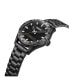 ფოტო #2 პროდუქტის Men's Calverton Black Bracelet Watch 46mm