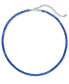 Silver-Tone 4mm Crystal Tennis Necklace, 15"+3" extender, Created for Macy's