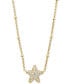 Фото #1 товара 14k Gold-Plated Pavé Star 19" Pendant Necklace
