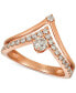 ფოტო #1 პროდუქტის Nude Diamonds™ Crown Ring (5/8 ct. t.w.) in 14k Rose Gold