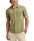 ფოტო #1 პროდუქტის Men's Linen Short Sleeve Button Down Shirt