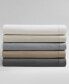 Washed Percale Cotton Solid 4 Piece Sheet Set, Queen