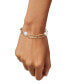 ფოტო #2 პროდუქტის Cultured Freshwater Pearl (9-3/4 x 10-3/4mm) Oval Link Bracelet in 14k Gold-Plated Sterling Silver