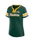 Фото #2 товара Women's Green Green Bay Packers Original State Lace-Up T-shirt
