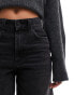 Фото #3 товара ASOS DESIGN wide leg dad jean in black with rips