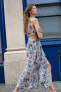 Фото #5 товара Платье с принтом и блестящей нитью cut out ZARA