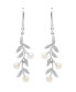 ფოტო #3 პროდუქტის Cultured Freshwater Pearl (4mm) and Diamond (1/20 ct. t.w.) Earrings in Sterling Silver