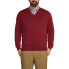 ფოტო #5 პროდუქტის Big & Tall Classic Fit Fine Gauge Supima Cotton V-neck Sweater