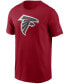 Фото #3 товара Men's Red Atlanta Falcons Primary Logo T-shirt