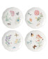 Фото #1 товара Butterfly Meadow 4-Piece Dinner Plate Set