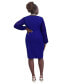 Women's Lace-Sleeve Crepe Sheath Dress Royal Sign, XS - фото #5