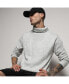 Фото #2 товара Men's Light Grey Herringbone Textured Pullover Sweater