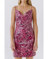 ფოტო #2 პროდუქტის Women's Leopard Sequin Mini Dress