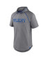 Men's Heathered Gray Kentucky Wildcats Four Relay Poly Hooded T-shirt