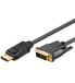 Фото #3 товара Wentronic Goobay - DisplayPort-Kabel - DisplayPort M - DVI-D - 5.0m - Flügelschrauben - Cable - Digital/Display/Video