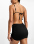 Фото #4 товара Weekday Rock gathered beach mini skirt in black