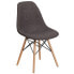 Фото #4 товара Elon Series Siena Gray Fabric Chair With Wood Base