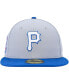 Фото #3 товара Men's Gray, Blue Pittsburgh Pirates Dolphin 59FIFTY Fitted Hat