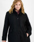 Фото #4 товара Trendy Plus Size Single-Breasted Bouclé Walker Coat