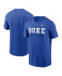 Фото #1 товара Men's Royal Duke Blue Devils Primetime Evergreen Wordmark T-Shirt