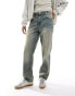 Фото #5 товара ASOS DESIGN straight fit jeans in blue wash with tint