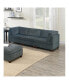 Фото #7 товара 1Pc Armless Chair Only Grey Chenille Fabric Modular Armless Chair Cushion Seat Living Room Furniture