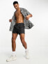 Фото #4 товара Рубашка мужская ASOS DESIGN с принтом Paisley и воротником "revers" серого цвета