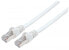 Фото #1 товара Intellinet Network Patch Cable - Cat7 Cable/Cat6A Plugs - 0.25m - White - Copper - S/FTP - LSOH / LSZH - PVC - Gold Plated Contacts - Snagless - Booted - Polybag - 0.25 m - Cat7 - S/FTP (S-STP) - RJ-45 - RJ-45 - White