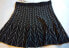 Studio M Women's Knit Skirt Windowpane Black S
