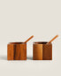 Фото #2 товара Wooden salt and pepper shaker set