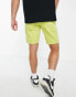 Only & Sons loose fit denim shorts in yellow