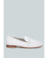 Фото #2 товара Kita Braided Strap Detail Loafers In White