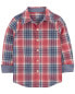 Фото #2 товара Toddler Plaid Button-Front Shirt 4T