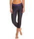 Фото #1 товара Salomon 241270 Womens Running Crop Leggings Black/Grey/Hot Pink Size X-Large