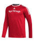 Фото #3 товара Men's Red Detroit Red Wings AEROREADY® Long Sleeve T-shirt