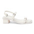 Фото #1 товара COCONUTS by Matisse Maya Lizard Block Heels Womens White Dress Sandals MAYA-329