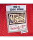 Фото #2 товара Men's Dennis Rodman Blue, Red Detroit Pistons Hardwood Classics 1988-89 Split Swingman Jersey