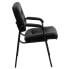 Фото #1 товара Black Leather Executive Side Reception Chair With Black Metal Frame