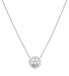 Фото #1 товара Silver necklace with crystals and mother-of-pearl JFS00520040