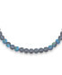 ფოტო #3 პროდუქტის Plain Simple Western Jewelry Changing Transcalent Created Moonstone Round 10MM Bead Strand Necklace For Women Silver Plated Clasp 20 Inch