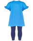 ფოტო #2 პროდუქტის Toddler Girls Orbit With Love Tunic & Leggings, 2 Piece Set, Created for Macy's