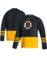 Фото #1 товара Свитер Adidas мужской черный с логотипом Boston Bruins AEROREADY