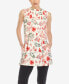 ფოტო #1 პროდუქტის Women's Floral Sleeveless Tunic Top