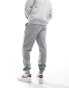 ASOS DESIGN tapered joggers in grey marl