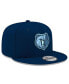 Фото #3 товара Men's Navy Memphis Grizzlies Official Team Color 9FIFTY Snapback Hat