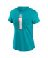 Women's Tua Tagovailoa Aqua Miami Dolphins Player Name and Number T-shirt