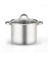 Фото #1 товара Stockpot with Lid, Basics Stainless Steel Soup Pot, 8-Quart